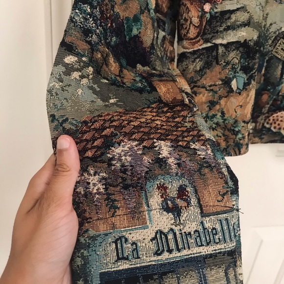 90s jody joannou bolero tapestry jacket - Picture 3 of 5